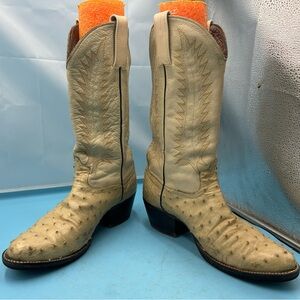 LT women 10.5 exotic quill cowgirl boots